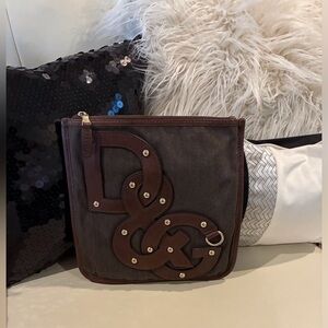 Dolce & Gabbana Brown Denim Crossbody